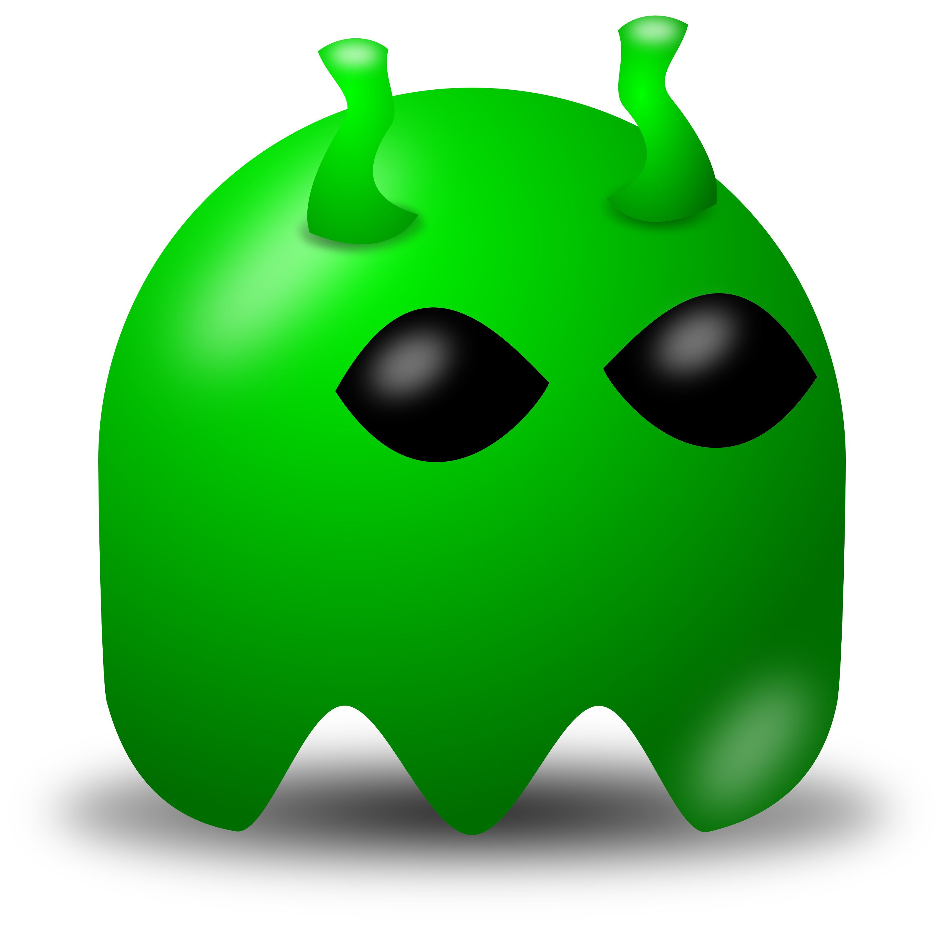 Free Vector Clipart Illustration Of Green Alien Avatar Character