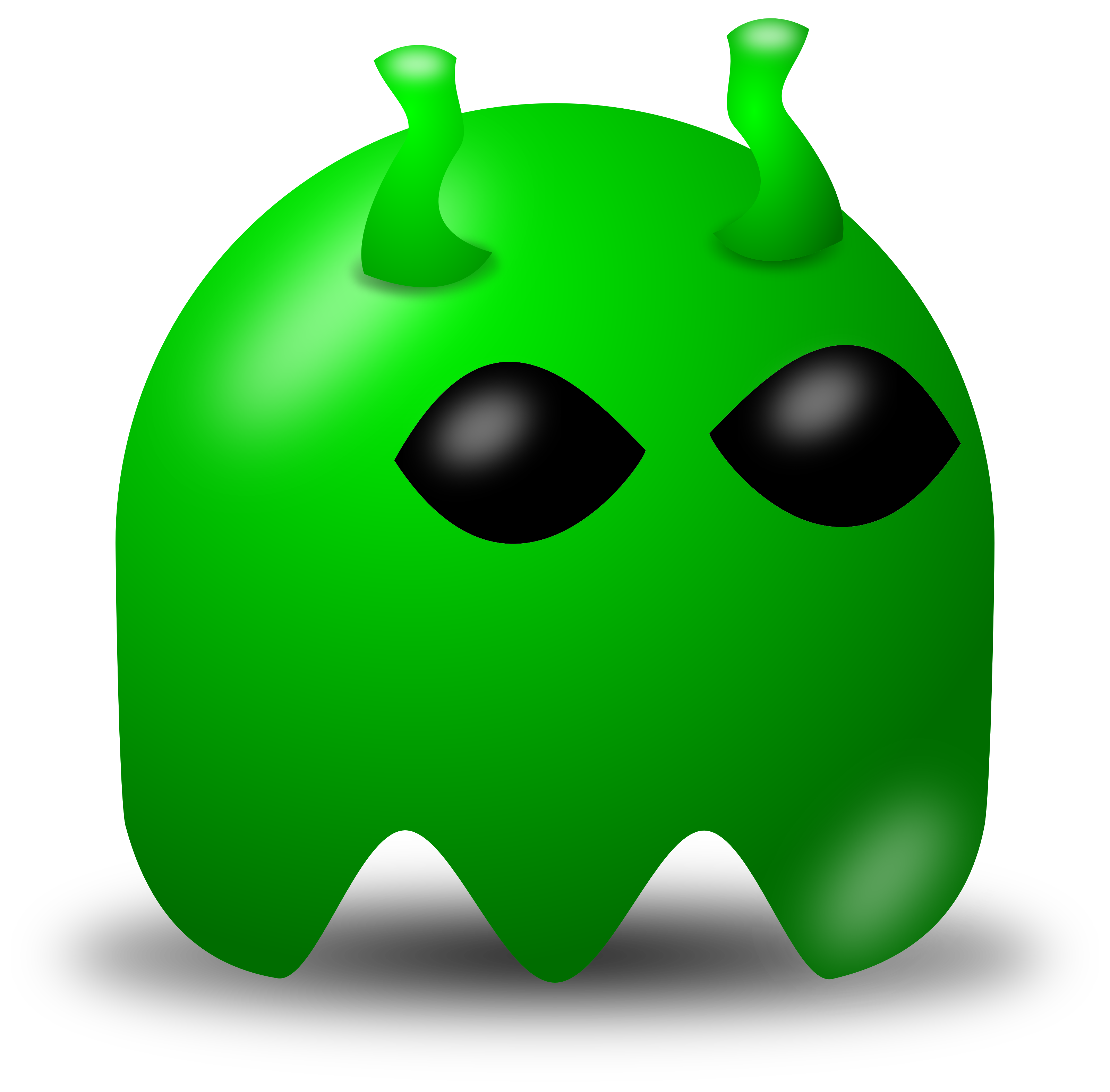 Free Vector Clipart Illustration Of Green Alien Avatar Character