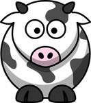 Free Cartoon Cow Clipart Illustration