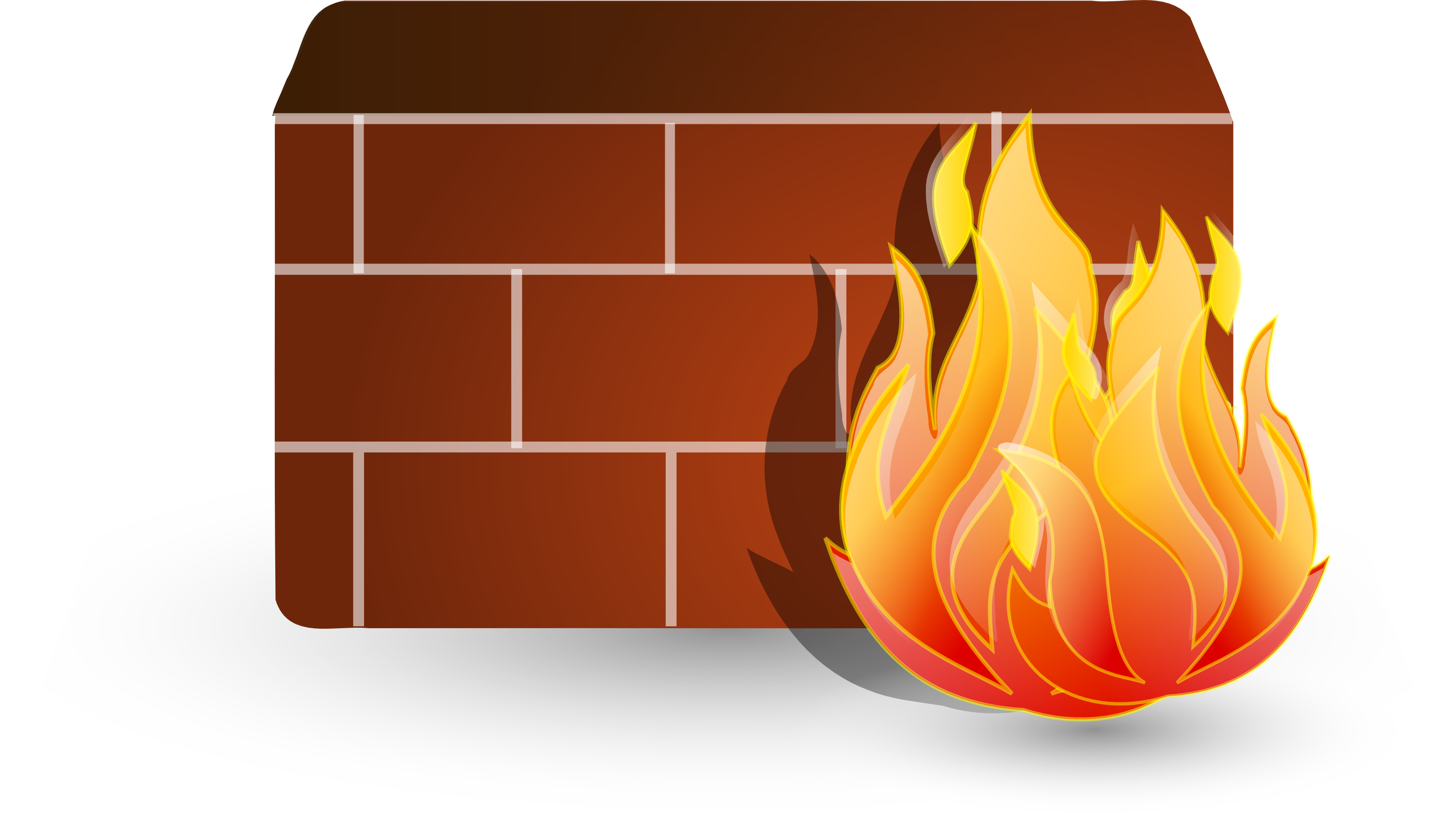 Free Clipart Illustration Of A Computer Firewall