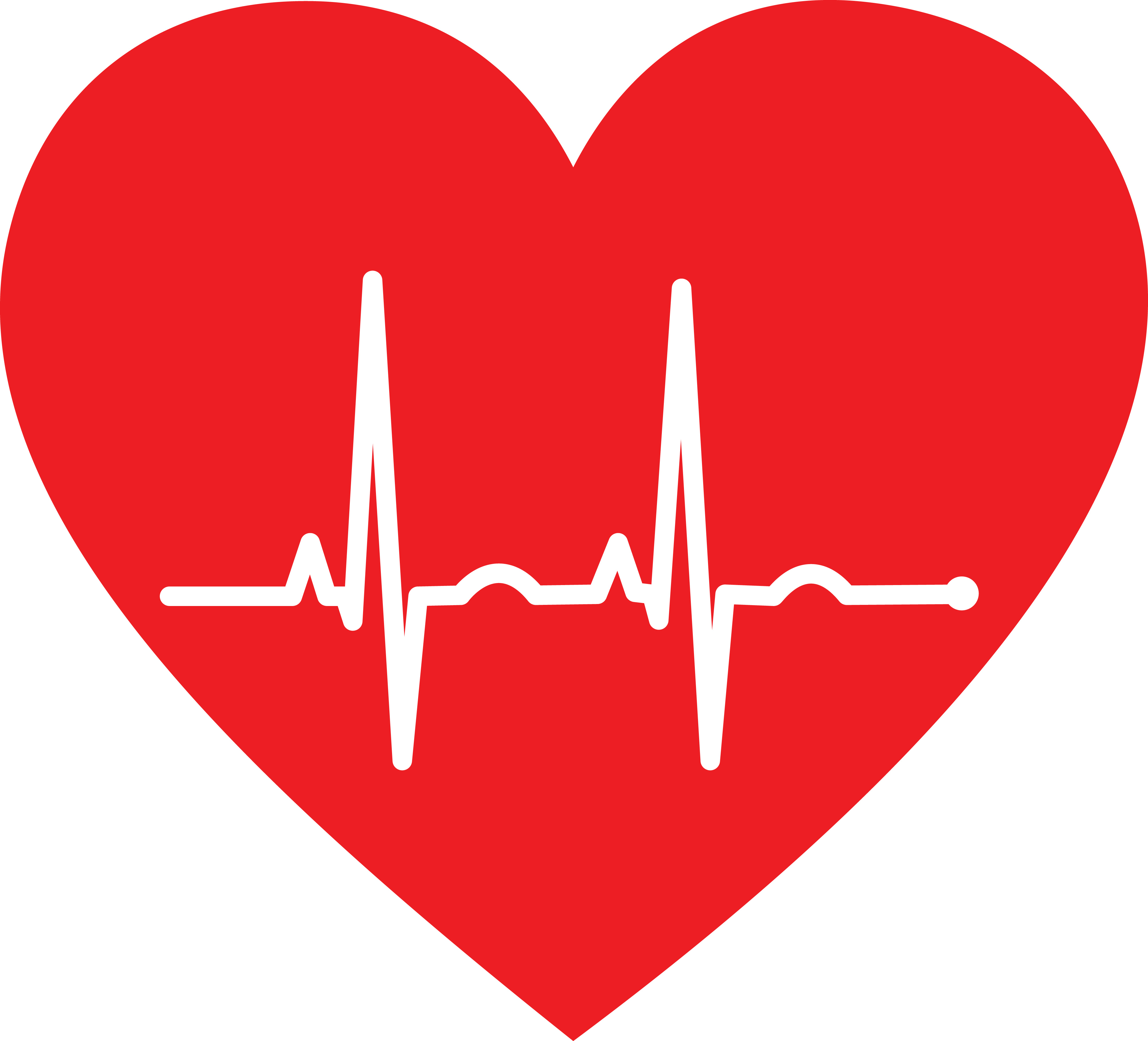 Download Free Clipart Of A Heart with an ekg