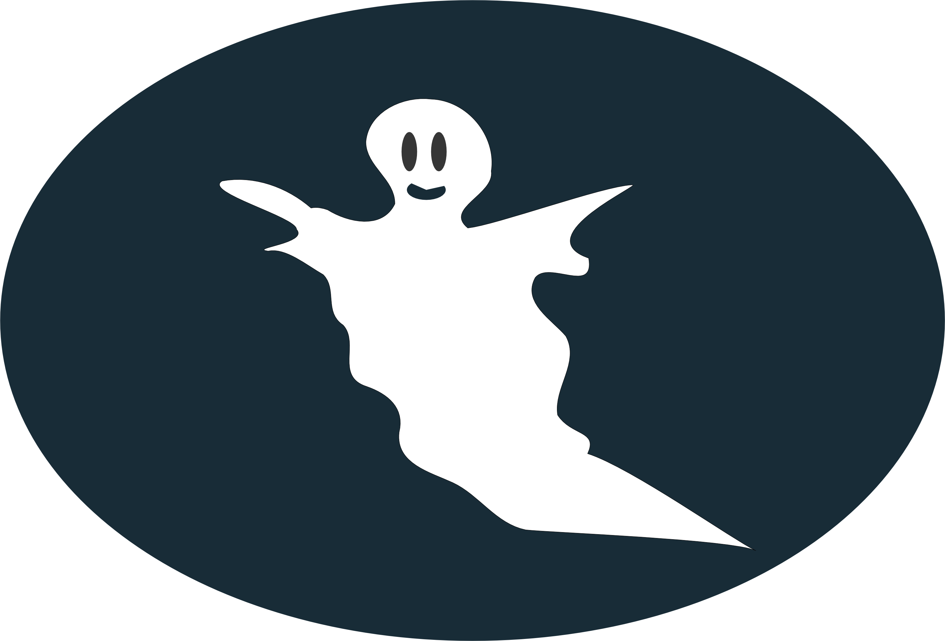 Curious Ghost - Free Halloween Vector Clipart Illustration