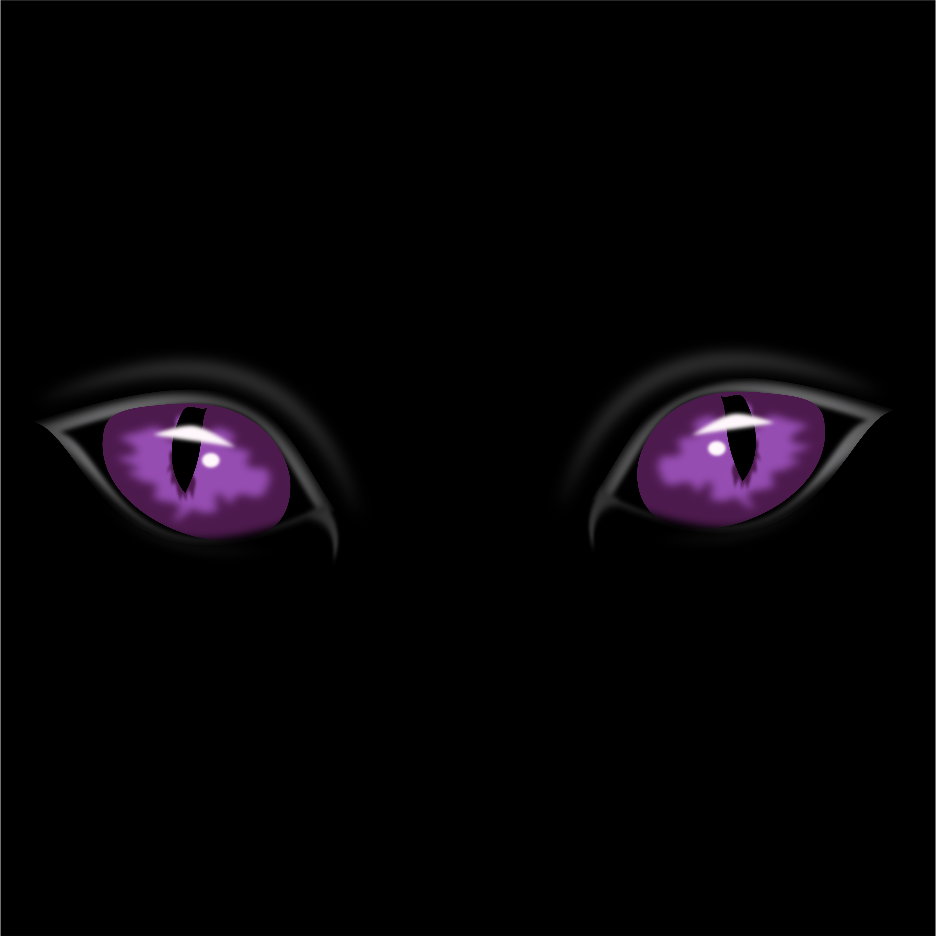 126 Staring Purple Eyes Free Halloween Vector Clipart Illustration