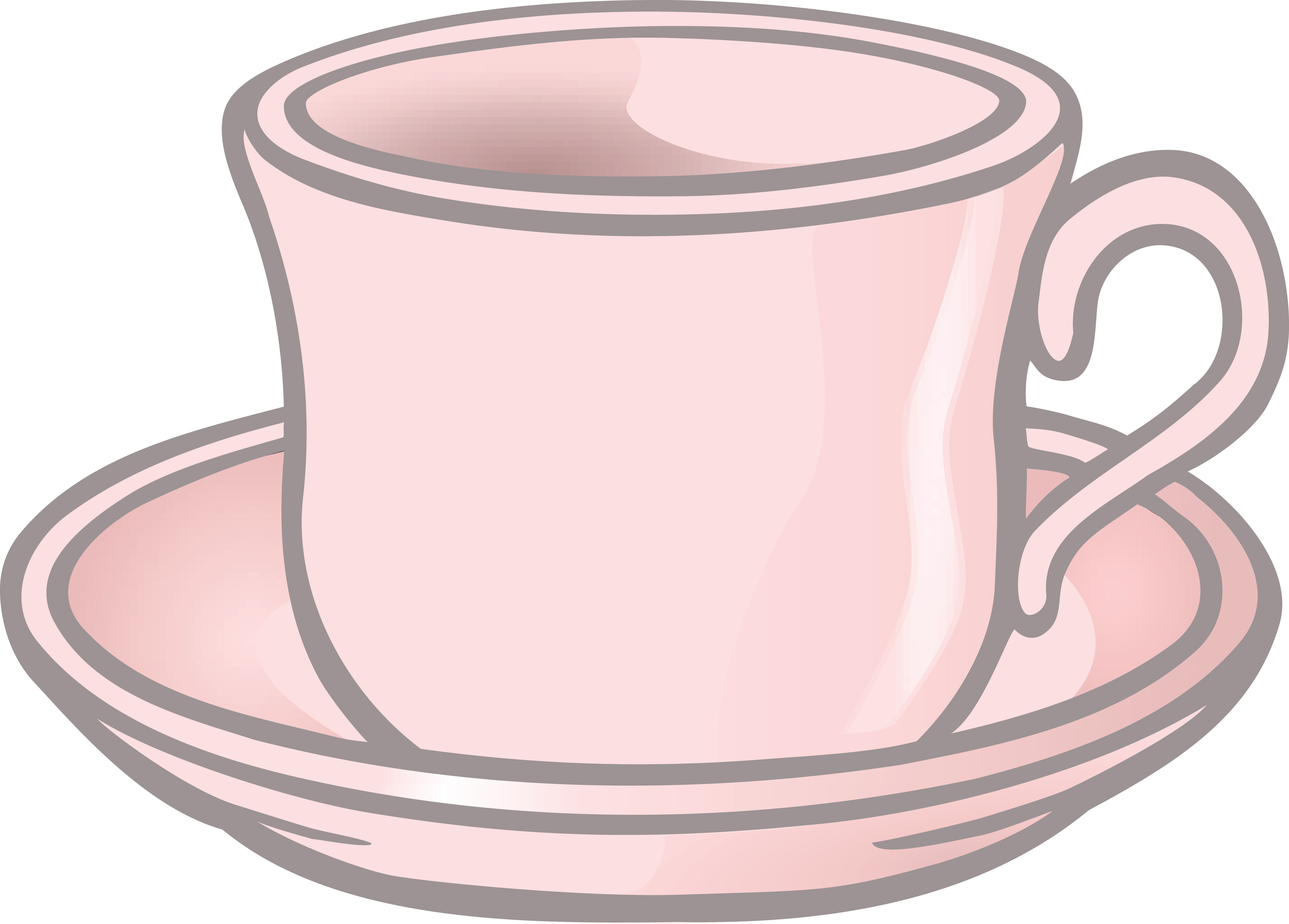 Free Clipart Of A cup of coffee and saucer
