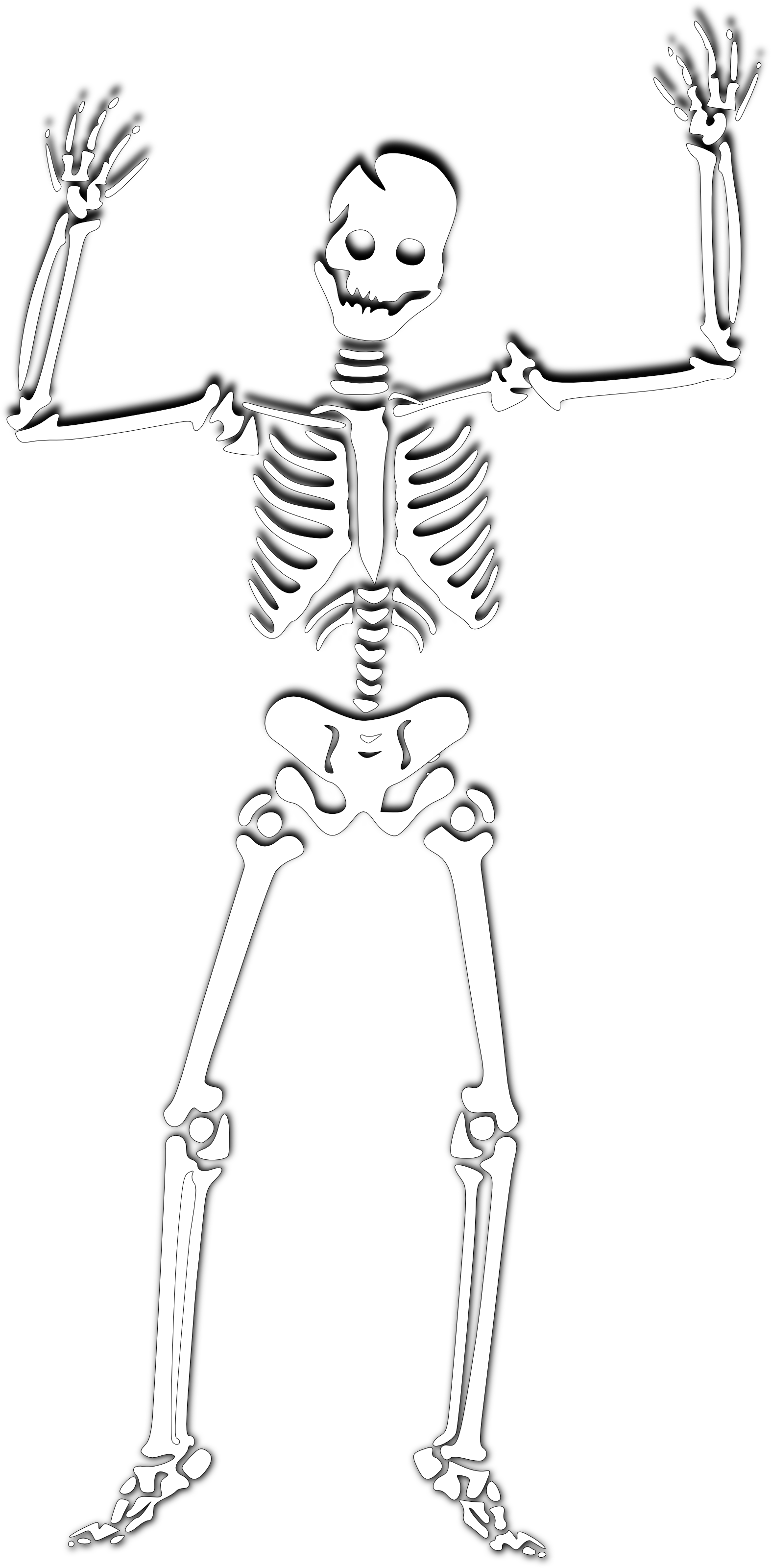 Skeleton - Free Halloween Clipart Illustration