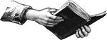 Free Clipart Of Hands Holding A Bible Or Book