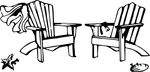 Free Clipart Of A Wedding Couple Chairs Beach