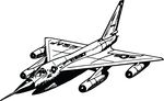 Free Clipart Of A Military Jet