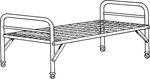 Free Clipart Of A Bed Frame