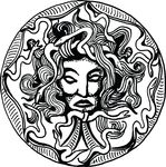 Free Clipart Of A Medusa Amulet