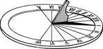 Free Clipart Of A Sun Dial