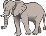Free Clipart Of An Elephant