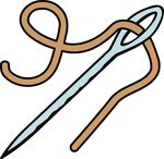 Free Clipart Of A Needle And Thread