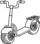 Free Clipart Of A Scooter
