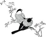 Free Clipart Of A Pair Of Birds