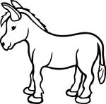 Free Clipart Of A Donkey