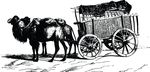 Free Clipart Of A Camel Wagon