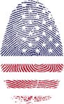 Free Clipart Of An American Patterned Finger Print