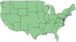 Free Clipart Of A Green United States Map