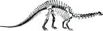 Free Clipart Of A Dinosaur Skeleton