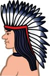 Free Clipart Of A Native American Indian