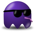 Cool Purple Avatar Character Wearing Shades Free Vector Clipart Illustration