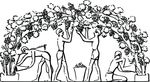 Free Clipart Of Grape Pickers