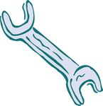 Free Clipart Of A Spanner Wrench