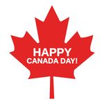 Free Clipart Of A Happy Canada Day Maple Leaf