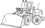 Free Clipart Of A Tractor Loader