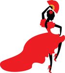 Free Clipart Of A Flamenco Dancer