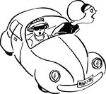 Free Clipart Of A Furious Driver