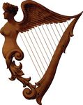 Free Clipart Of An Irish Harp