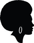 Free Clipart Of A Silhouetted Black Woman