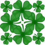 Free Clipart Of Four Leaf Clover Leaves