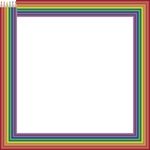 Free Clipart Of A Frame Of Colored Pencils