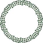 Free Clipart Of A Round Shamrock Frame