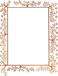 Free Clipart Of A Vintage Floral Decorative Border