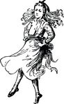 Free Clipart Of A Girl Dancing