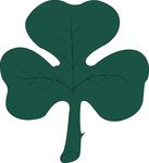 Free Clipart Of A St Paddys Day 4 Leaf Clover Shamrock