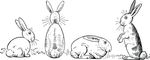 Free Clipart Of Rabbits