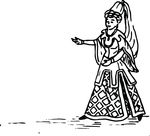 Free Clipart Of A Vintage Princess