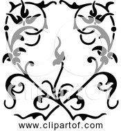 Free Clipart Of Floral Heart