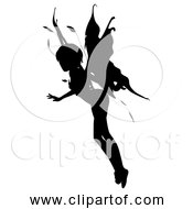 Free Clipart Of Female Fairy Silhouette