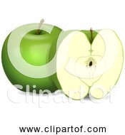 Free Clipart Of Green Apples