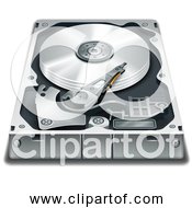 Free Clipart Of A Hard Disk Drive Components
