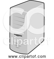 Free Clipart Of A Server Computer Tower