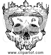 Free Clipart Of King Of The Dead Human Skull