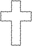 Free Clipart Of A Cross Made Of Thorns