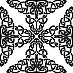 Free Clipart Of A Cross Black And White Celtic Knot